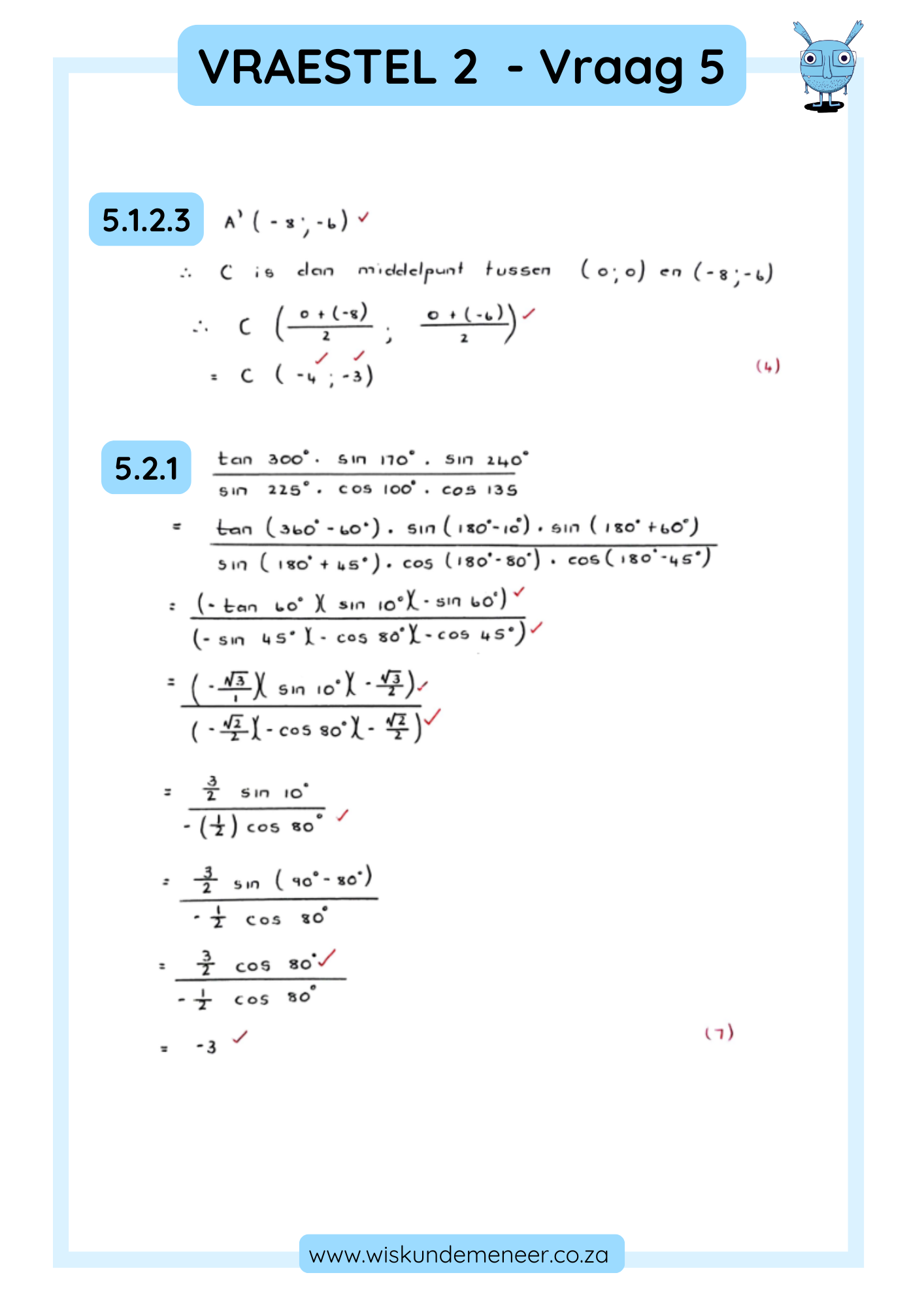 WERKBOEK: Gr 12 Eksamen TJOM VRAESTEL EN Memo *gewone wiskunde