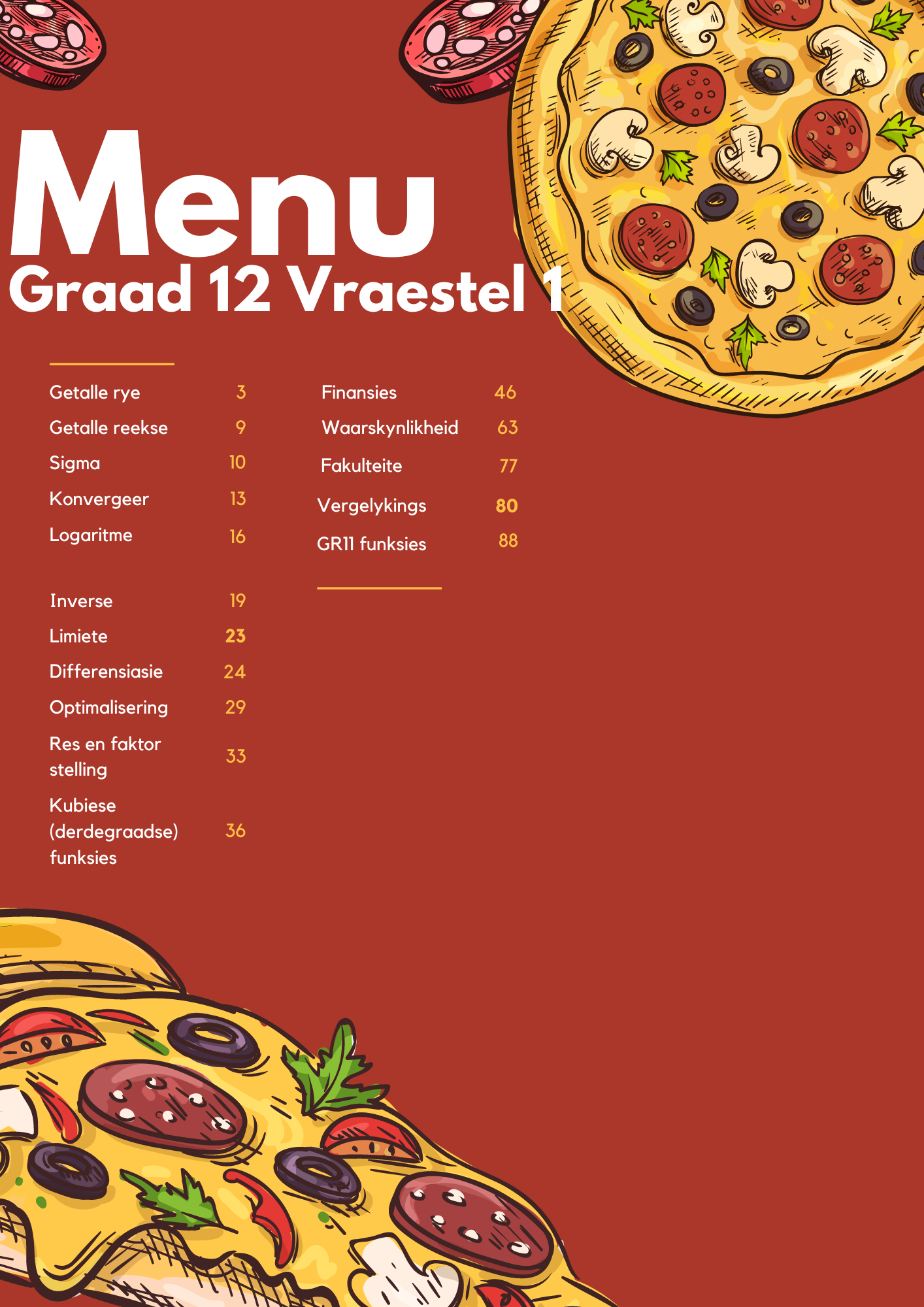 Wiskunde Meneer Graad 12 (GEWONE WISKUNDE)